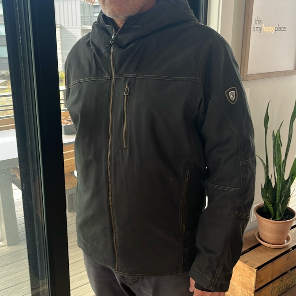 KUHL Burr fleece lined canvas hoodie XL